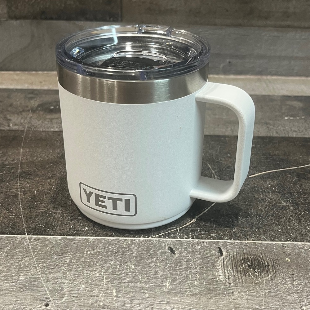 YETI Rambler 10 oz Stackable Mug with MagSlider Lid White JCPenney Logo